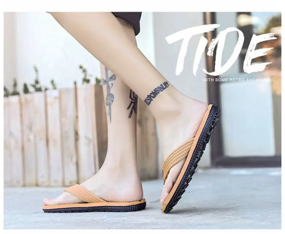 Men Flip Flops Slides 2023 Trend Summer Anti-skid Man Slippers Outdoor Light Casual Beach Male Sandals Household Slides for Men