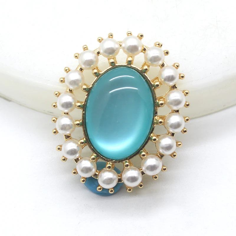 Exquisite 10pcs/set alloy metal pearl DIY jewelry accessories rhinestone crystal wedding invitation clothing artwork