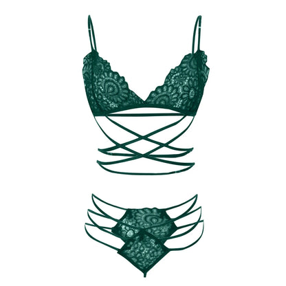 Sexy Lingerie Pornos Suit Corset Bandage Push Up Lace Bra Tops Panties Underwear Set Sleepwear Pajamas Erotic Costume Intimates