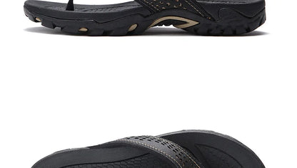 Summer Outside PU Leather Mens Flip Flops Slippers Outdoor Beach Shoes Flip Flop Plus Big Size 49 50 51 52 Hot Sale Dropshipping