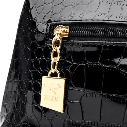 3 Layers Women Handbag Purses Luxury Designer Patent Leather Shoulder Messenger Crossbody Bags for Female Vintage Sac A Main New