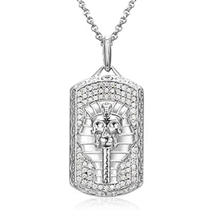 S925 Moissanite Streamline Tag Pendant For Men Women Hip Hop Jewelry D VVS Moissanite Necklace With Free 2MM Steel Cuban Chain