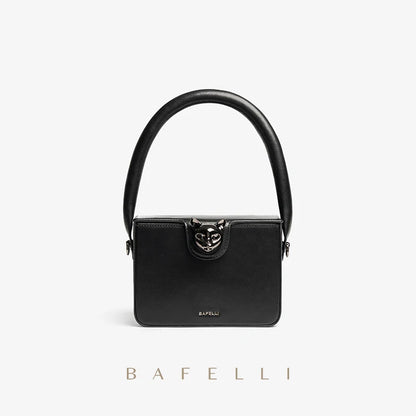 BAFELLI 2026 BAGS FOR WOMEN'S HANDBAG FASHION TREND BOXY LUXURY DESIGNER BRAND GENUINE LEATHER ORIGINAL FLAP PURSE EVENING CAT