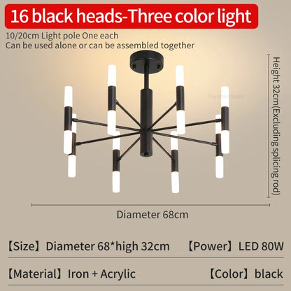 Lights For Living Room Dining Room Nordic Pendant Light Modern Ceiling Chandeliers Bedroom Decoration Lamp Gloden Light Fixrurn