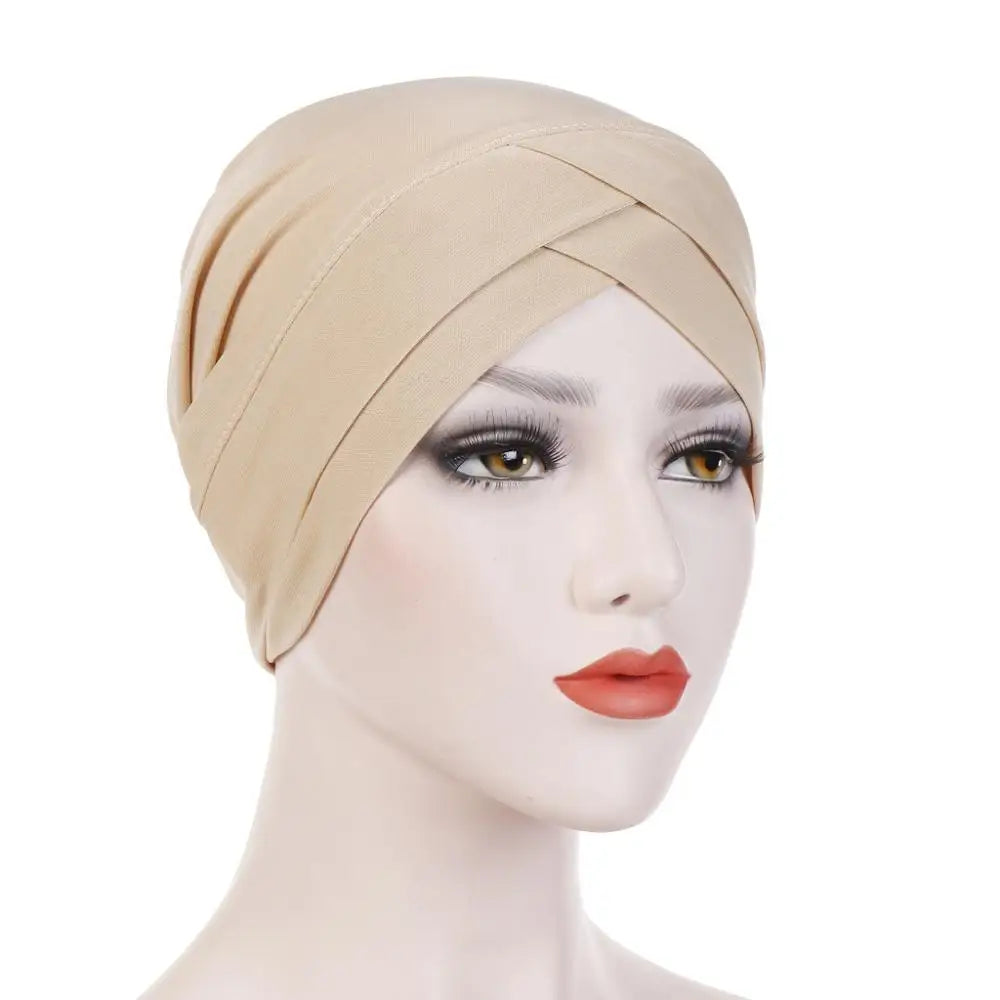 2020 Full Cover Inner Hijab Caps Muslim stretch Turban cap Islamic Underscarf Bonnet Solid Modal Under Scarf caps turbante mujer
