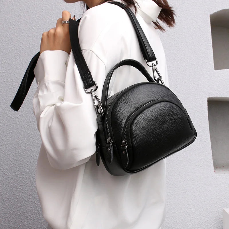 Fashion High Quality Genuine Leather Woman Messenger Bags Luxury Cowhide Handbags Women's Bags Designer Women Shoulder Tote bags