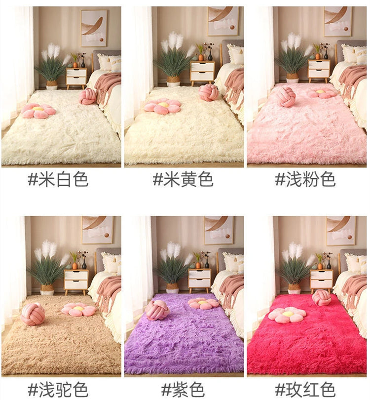 Washable Long Hair Carpet Living Room Coffee Table Fluffy Large Rugs 160x230 Girl Bedroom Thick Carpets In Door Non-slip Mats