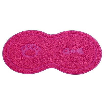 Pet Feeding Mat Dog Cat Eating Drinking Bowl Pad Waterproof Pet Litter Mat Puppy Water Food Dish Tray PVC Feed Placemat for Pet