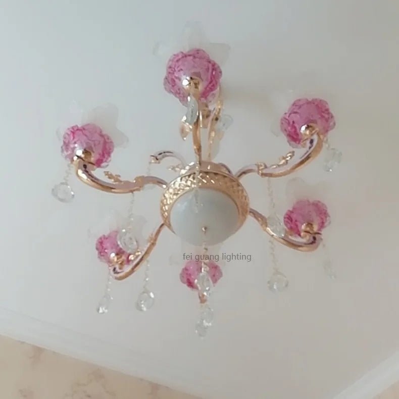 Luxury Living Room Chandelier Crystals Glass Hall Main Pendant Lamps Restaurant Bedroom French Creative Hanging Light Luminaire