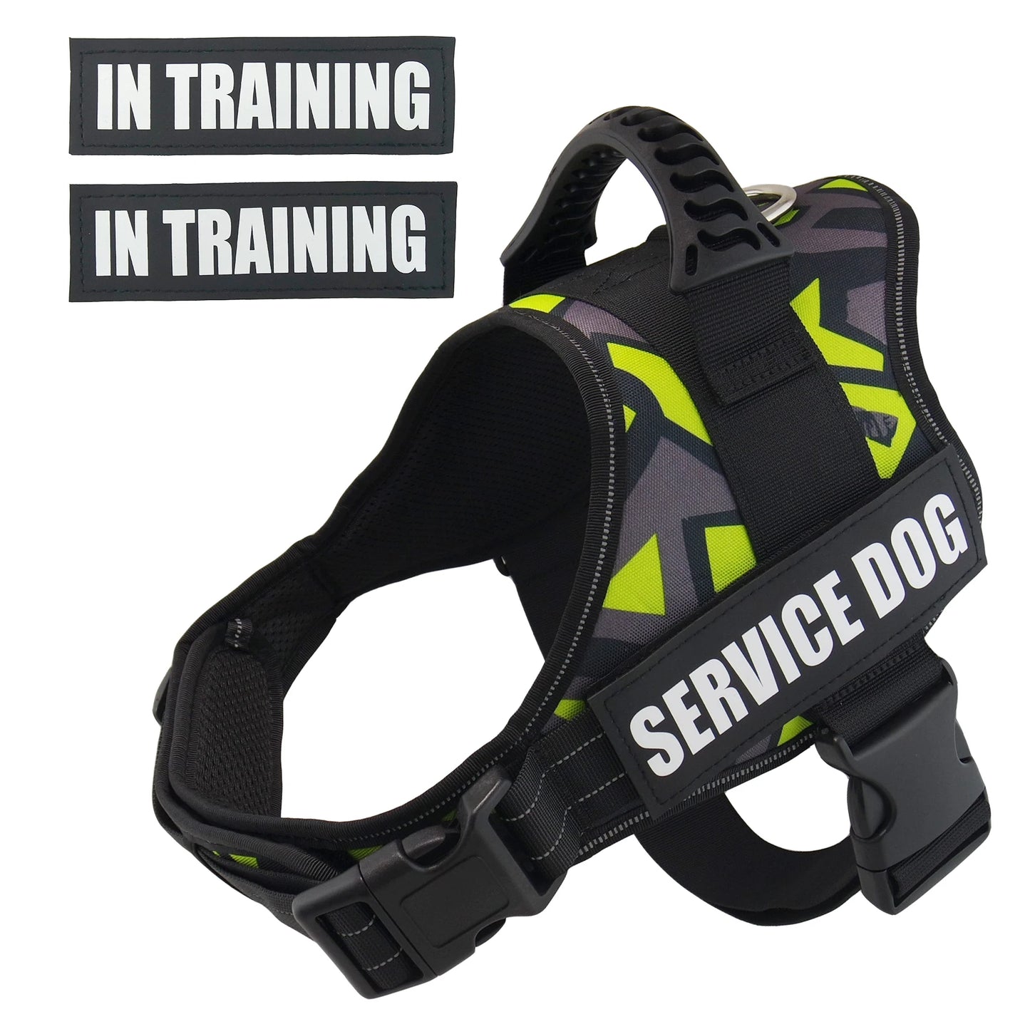 Bulldog Corgi Chihuahua Chest Harness For Service Dogs Custom Patches Soft Mesh Padded Dog Training Vest For Small And Large Dog
