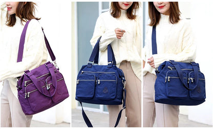 New Arrival Sale Women Shoulder Bag Ladies Handbags Female Travel Messenger Bag Waterproof Nylon Bags Large Pocket Bolsas