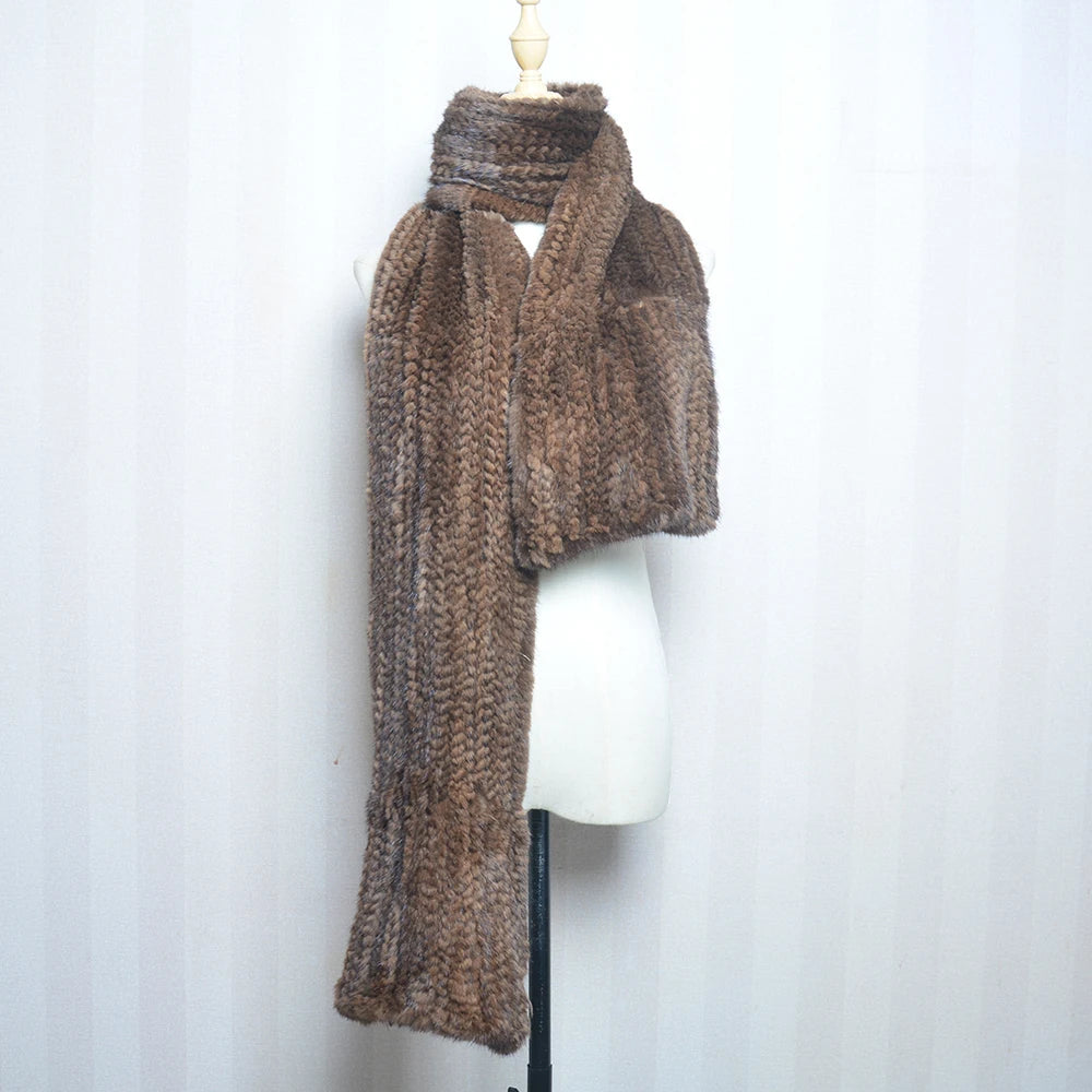 2026 Lady Luxury Authentic Mink Fur Shawl Scarf Winter 100%Natural Mink Fur Real Scarf Shawl Fashion Genuine Mink Fur Ponchos