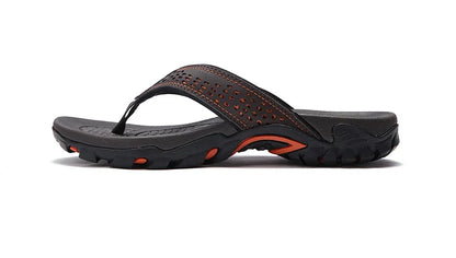 Summer Outside PU Leather Mens Flip Flops Slippers Outdoor Beach Shoes Flip Flop Plus Big Size 49 50 51 52 Hot Sale Dropshipping