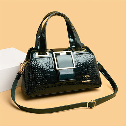 Luxury Designer Handbag Brand Crossbody Bags For Women 2024 New Crocodile Pattern Leather Shoulder Bags Casual Tote Bag Bolsos