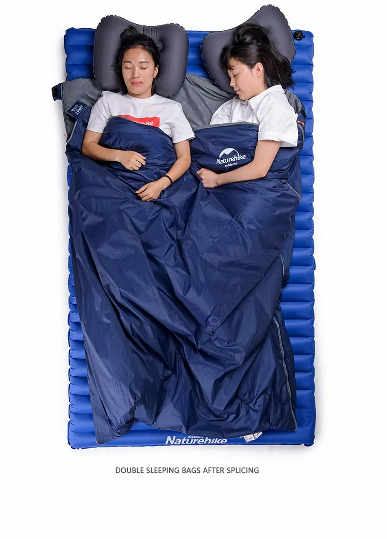 Naturehike Sleeping Bag LW180 Outdoor Ultralight Portable Waterproof Summer Sleeping Bag Envelope Cotton Camping Sleeping Bag