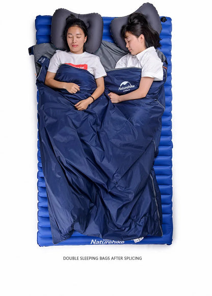 Naturehike Sleeping Bag LW180 Outdoor Ultralight Portable Waterproof Summer Sleeping Bag Envelope Cotton Camping Sleeping Bag