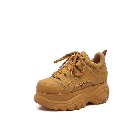 Top Quality Genuine Leather Shoes Platform London Women Casual Sneakers Imitacion Brand Luxury Dad Shoes ST487 ST488