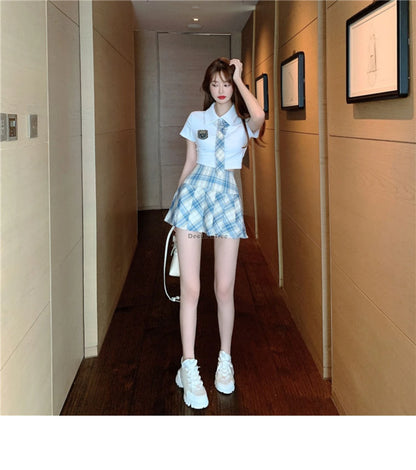 2025 school dresses sailor suit plain pleated skirt jk uniforms cosplay college middle school costume short skirt jk suit girls