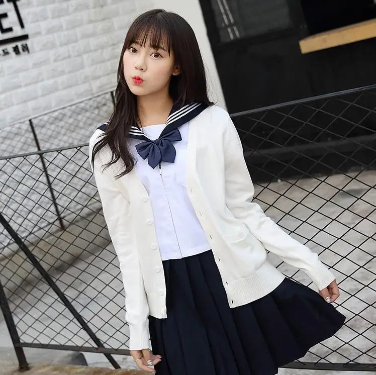 Japanese JK High School GIRL Women Sailor Suits Uniform COSPLAY SWEATER LOVE LIVE SWEATER Himiko Toga SWEATERSHIRT JKA3