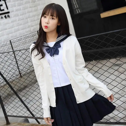 Japanese JK High School GIRL Women Sailor Suits Uniform COSPLAY SWEATER LOVE LIVE SWEATER Himiko Toga SWEATERSHIRT JKA3