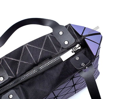 Luminous Bag Reflective Geometric Bags for Women 2024 Quilted Shoulder Bags Totes Female Handbags Bolsa Feminina Sac À Main