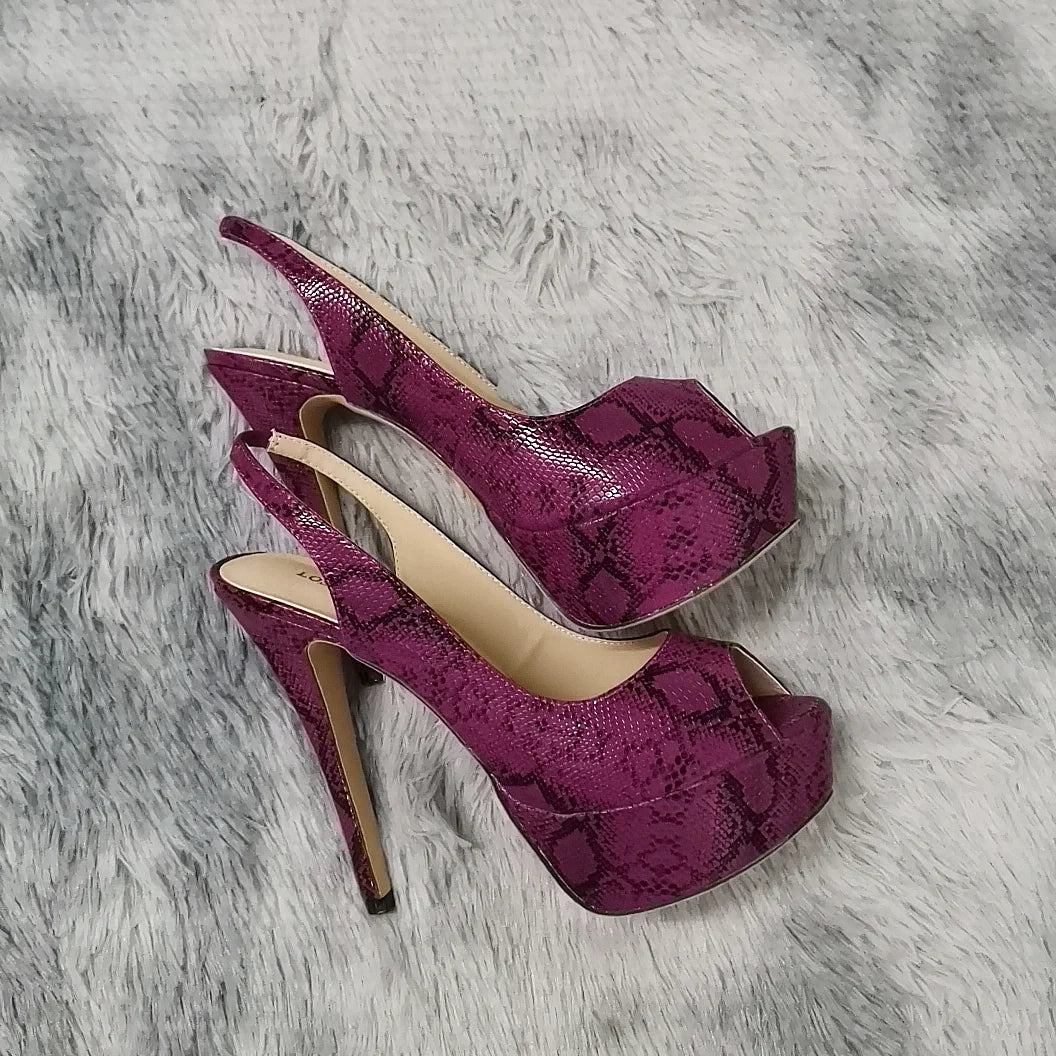 LOSLANDIFEN New 14CM Platform Super High Heels For Woman Sexy Open Toe Sandals Gladiator Party Dress Women Shoes Plus Size 42