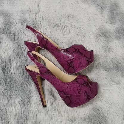 LOSLANDIFEN New 14CM Platform Super High Heels For Woman Sexy Open Toe Sandals Gladiator Party Dress Women Shoes Plus Size 42