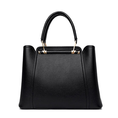 Casual Tote Women's Soft Leather Handbag Luxury Designer 3 Layers Shoulder Crossbody Bag Lady Large Capacity Shopper Sac A Main