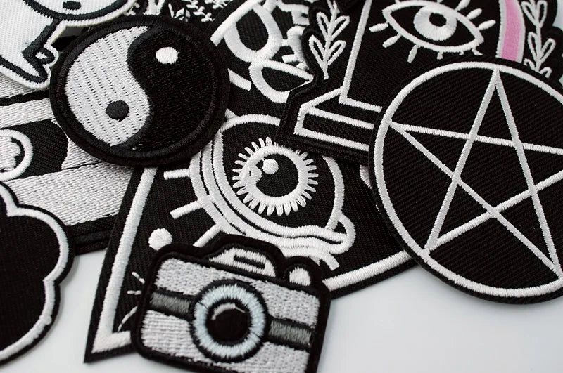 Star Dog Cat Eye Patch Embroidery Applique Ironing Sewing Supplies Decorative Badges For Clothing Accessories Zipper