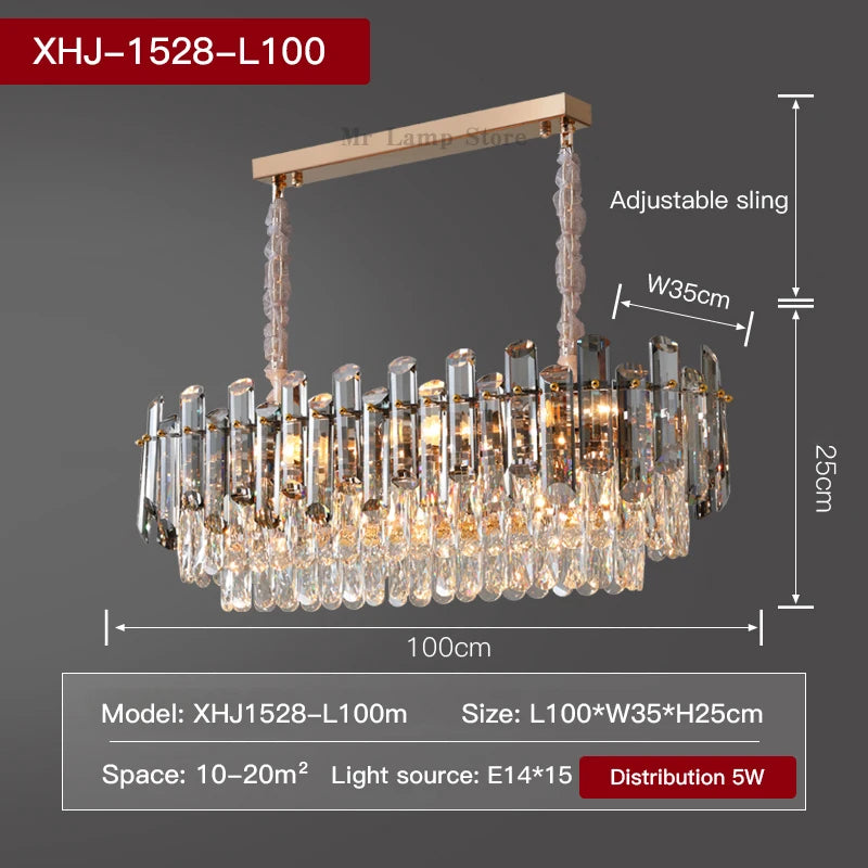 Ceiling Lamp For Living Room  Round Crystal Kitchen Lamp Simple Modern Atmosphere Bedroom Dining Room Lamp Light Pandant lights