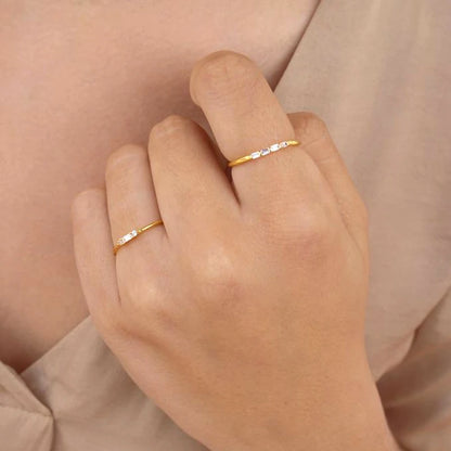 24K Gold Plated Colorful Crystal Gold Rings Turquoise Engagement Wedding Anniversary Ring Light Luxury Fashion Jewelry Gifts A40