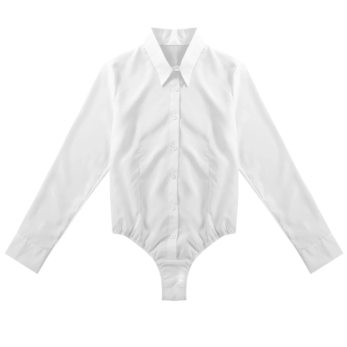 Elegant Bodysuits Female Fashion 2023 Long Sleeve Body Shirts Women Formal Office Lady White Blouses Plus Size Rompers Clothes