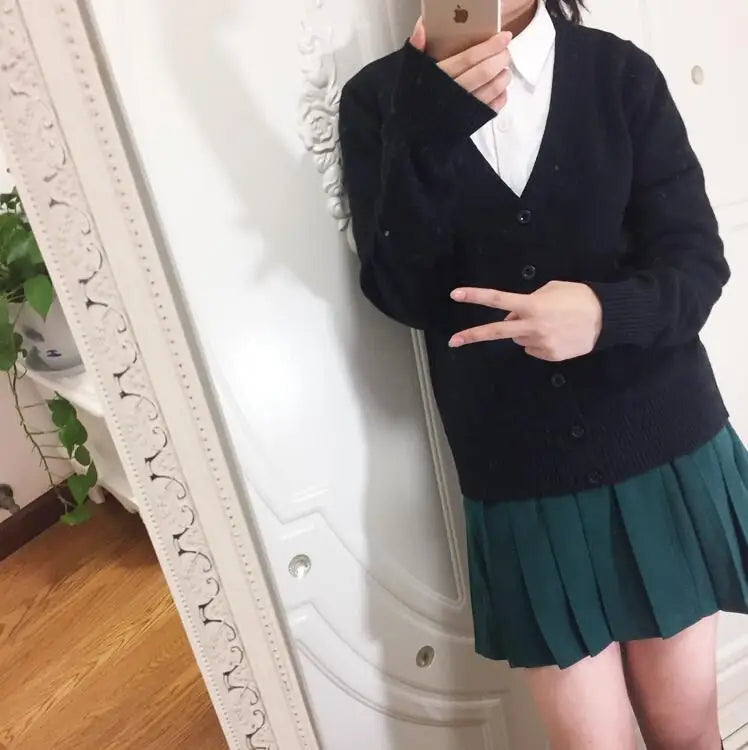 Japanese JK High School GIRL Women Sailor Suits Uniform COSPLAY SWEATER LOVE LIVE SWEATER Himiko Toga SWEATERSHIRT JKA3