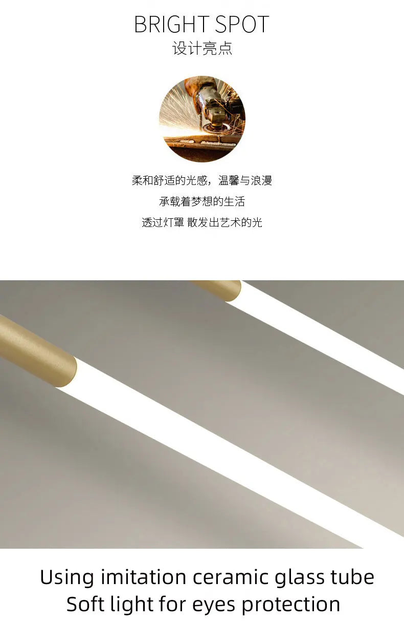Led Pendant Light Golden Black Long Line Hanging Long Branch Chandelier Compound Attic Living Room Staircase Lighting Chandelier