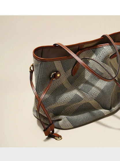 Elegant Ladies Durable Canvas Beach Tote Bag 2026 Shopper Big Handbags and Purses For Female Designer Women's Shoulder Bag