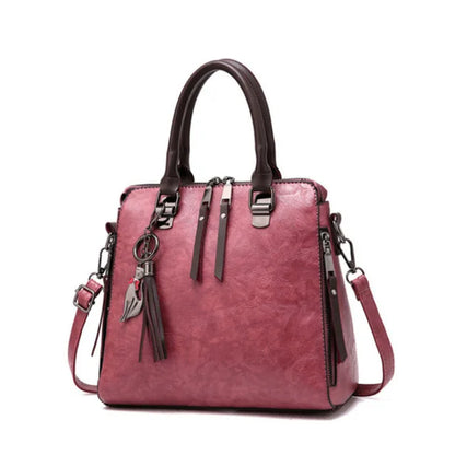 Yogodlns Vintage Cat Tassel Luxury Handbag Women Bags Double Zipper Crossbody Bags Shoulder Bag Casual Shell Tote Ladie