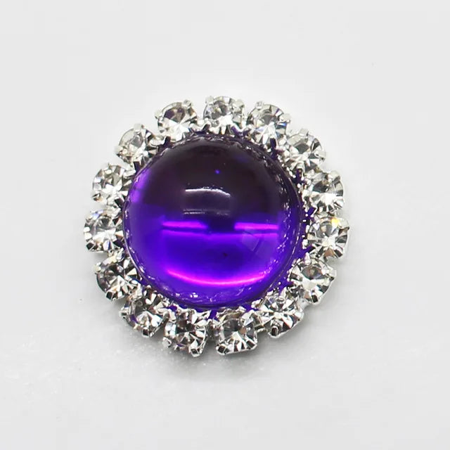 NEW Style 10pcs 15mm Glossy beads Round Diy jewelry Accessories Rhinestone Plate Wedding Invitation Clothing Accessories