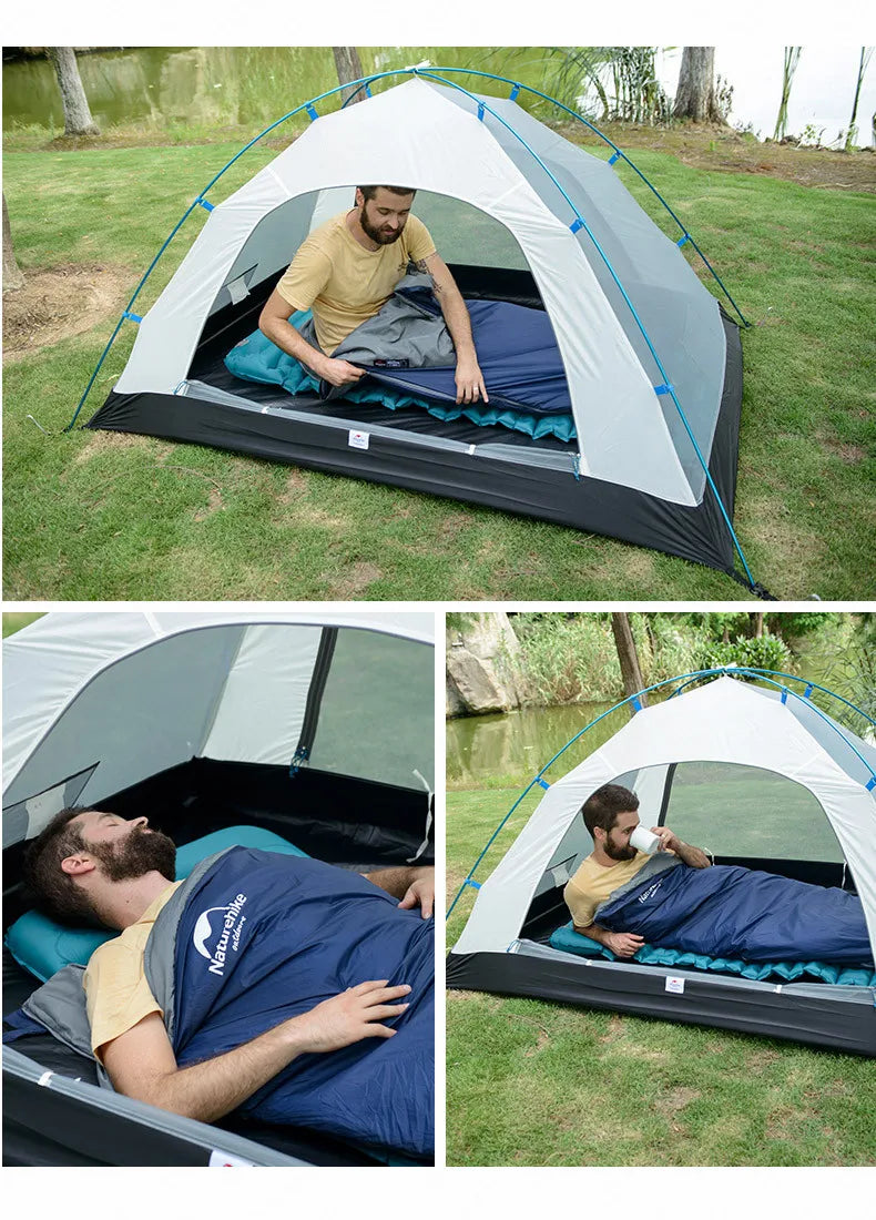 Naturehike Sleeping Bag LW180 Outdoor Ultralight Portable Waterproof Summer Sleeping Bag Envelope Cotton Camping Sleeping Bag