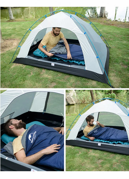 Naturehike Sleeping Bag LW180 Outdoor Ultralight Portable Waterproof Summer Sleeping Bag Envelope Cotton Camping Sleeping Bag