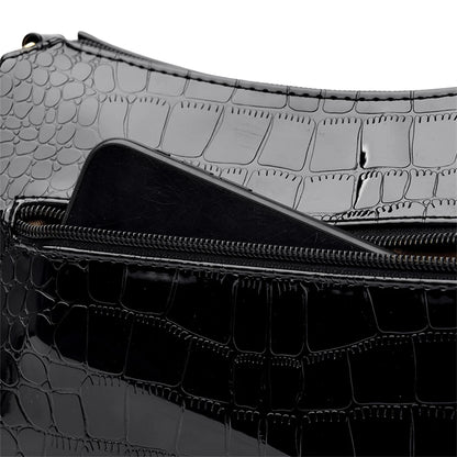 3 Layers Women Handbag Purses Luxury Designer Patent Leather Shoulder Messenger Crossbody Bags for Female Vintage Sac A Main New