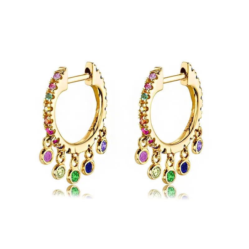 2023 New French Fashion Earring Temperament Luxury Top Quality Zircon Earrings 2021 Trend Personalized Luxury Jewelry Pendant