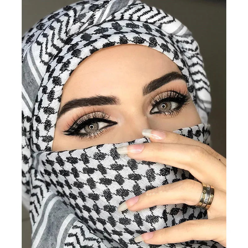 2026 Men Arab Headwear Hijab Scarf Islamic foulard Print Scarf Turban Arabic Headcover for men's muslim clothing prayer turbante