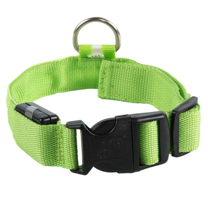 USB Rechargeable Pet Dog LED Glowing Collar Luminous Flashing Necklace Outdoor Walking Night Safety Supplies