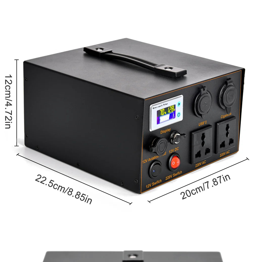 12v50AH Lifepo4 battery Portable power station 60AH Lithium Inverter 220V 500W For Outdoor Camping available mobile 30AH 25AH