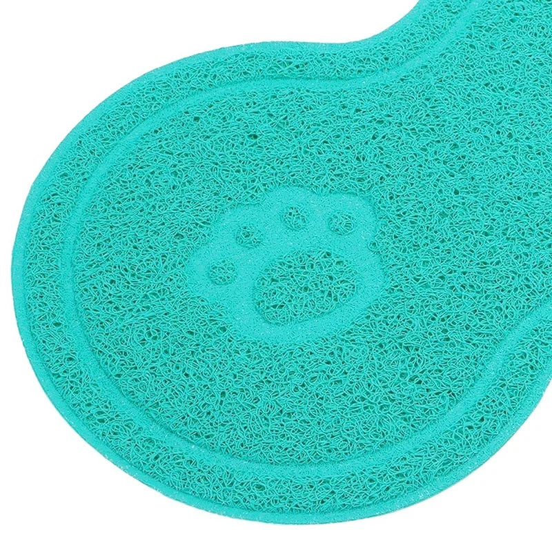 Pet Feeding Mat Dog Cat Eating Drinking Bowl Pad Waterproof Pet Litter Mat Puppy Water Food Dish Tray PVC Feed Placemat for Pet