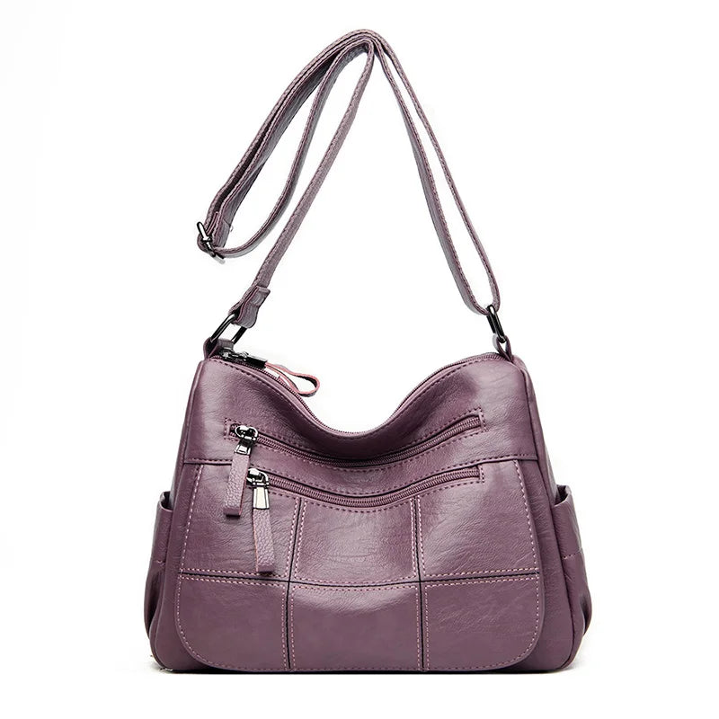 High Quality Leather Luxury Handbags Ladies Bag Designer Shoulder Crossbody Bags For Women 2024 New Bolsa Feminina Sac A Main