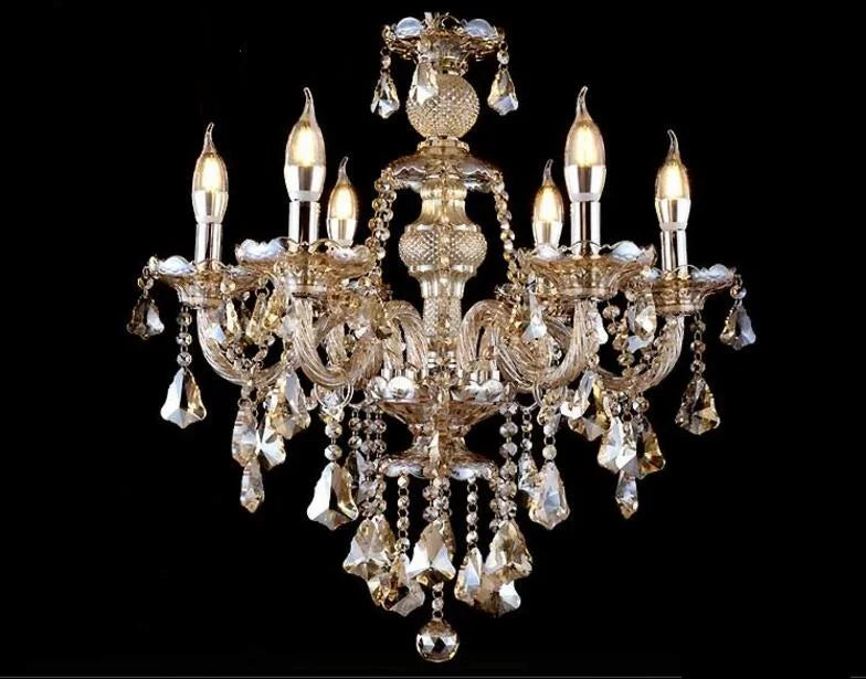 Modern Crystal Led Chandelier Cognic/TR GOLD/Silver K9 Large 6/8/10/15/18 Arm Living Room Lustres De Cristal Lighting Fixture