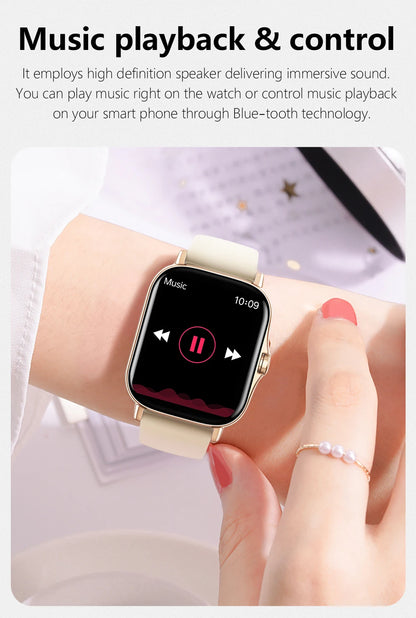 New Smart Watch Android IOS Phone 1.44 Inch Color Screen Bluetooth Call Blood Oxygen/Pressure Monitoring Smart Watch Women Men