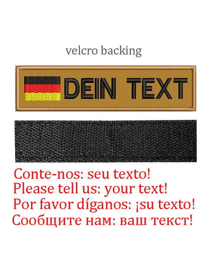 Embroidery Custom Patch  Hook And Loop Backing Iron On Sewing ID Tag Name Stripes For Clothing Dog Collar Harness Backpacks Hat