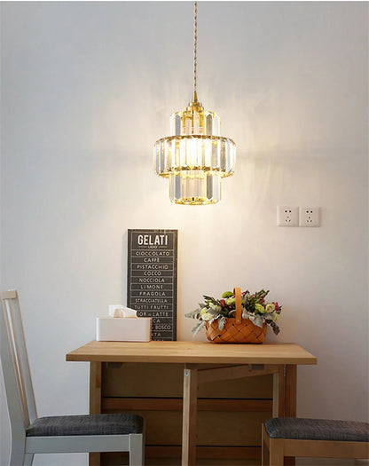 Modern Pendant Lights Luxury Led Crystal Ceiling Lamp Nordic Design Chandelier Bedroom Dining Room Table Kitchen Island Decor